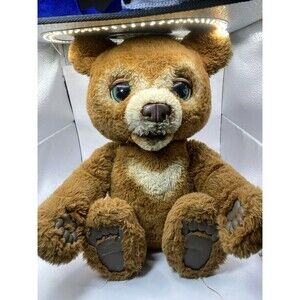 FurReal Cubby The Curious Bear Interactive Plush Toy Working Sounds Sleeps Moves